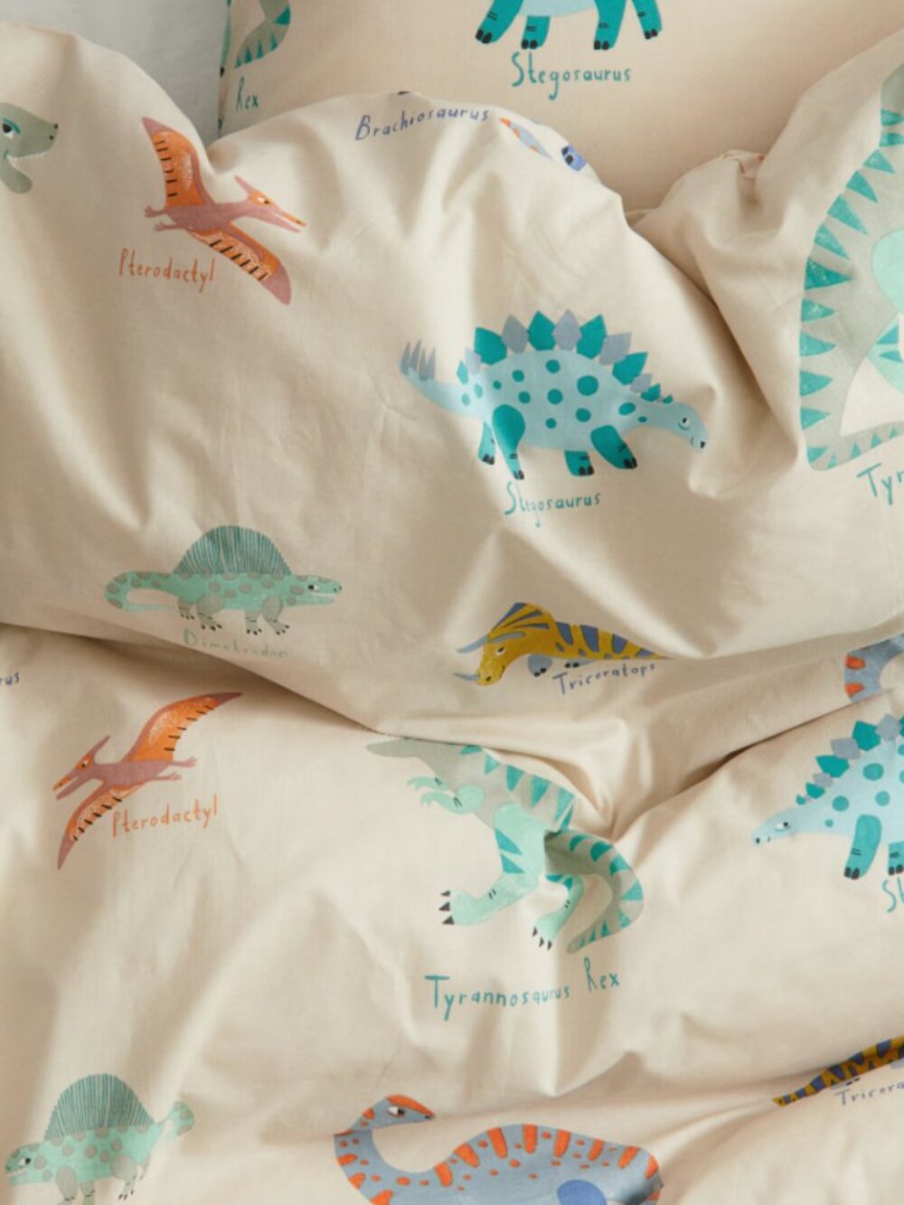 H&M | CHILDREN’S DINOSAUR Patterned Twin Duvet Cover Set